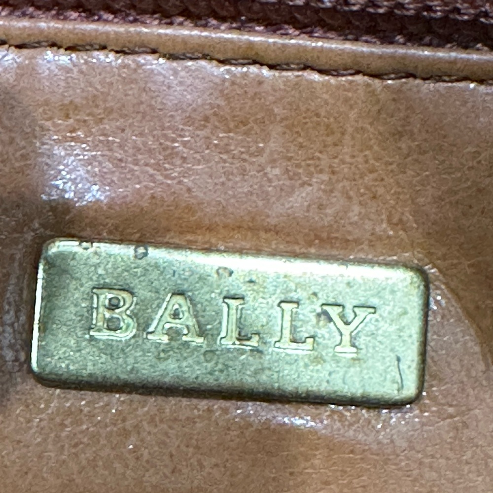 Bally Vintage Brown Leather Wristlet / Clutch with Front Pocket - Picture 9 of 11